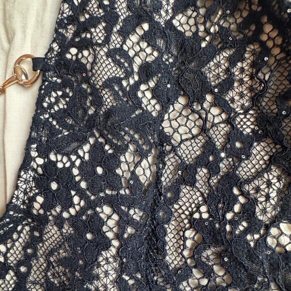 Rumored Black Lace and Sequins Mini Dress NWT - Picture 11 of 16